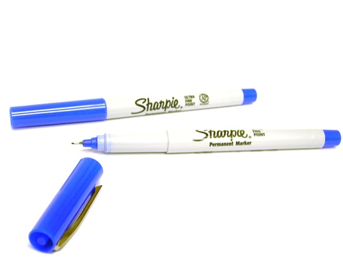 Sharpie Sharpie Ultra Fine Permanent Marker, Blue (Sharpie 37003)